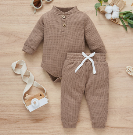 2Pcs Suit Infant Long Sleeve Romper