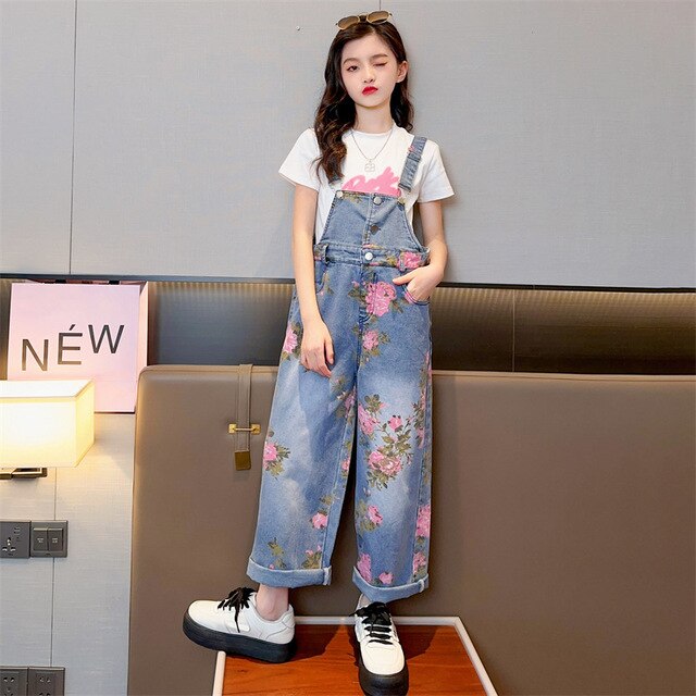 Flower Girls Jumpsuits Wide Leg Pants Trousers Rose’Mon Retail