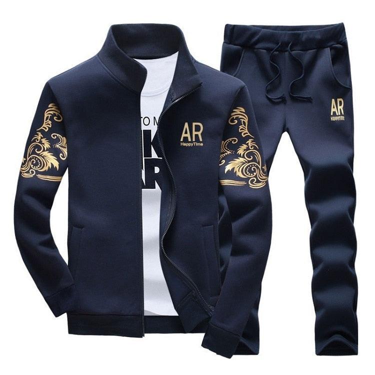 Men's Zipper Sweat Suit Set Rose’Mon Retail