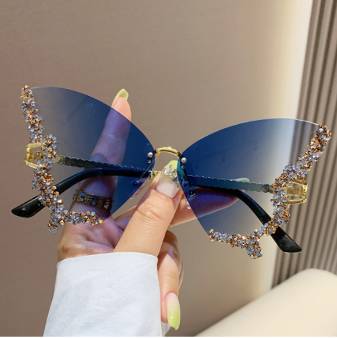 Diamond Butterfly Sunglasses Rose’Mon Retail