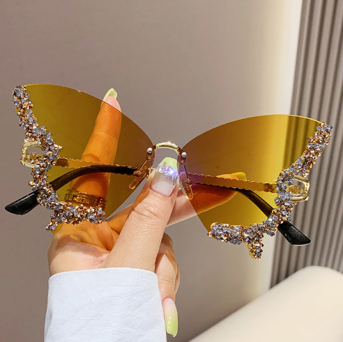 Diamond Butterfly Sunglasses Rose’Mon Retail