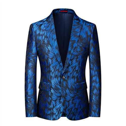 2023 New Men Luxury Wedding Suit Jacket Fashion Men&#39;s Business Social Dance Party Jacquard Tuxedo Dress Homme Slim Fit Blazers Rose’Mon Retail