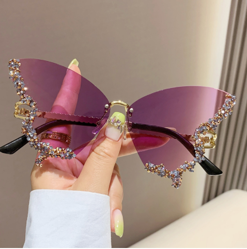 Diamond Butterfly Sunglasses Rose’Mon Retail