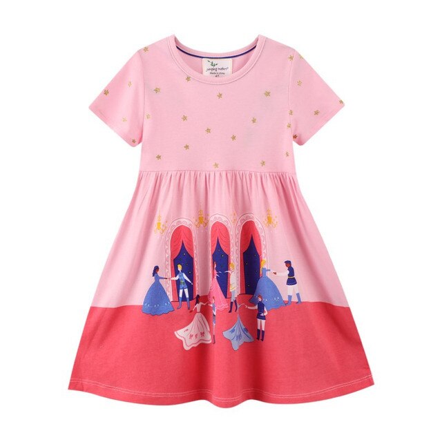 Dots Girls Dresses For Summer Princess Party Kids Clothes Short Sleeve Baby Dress Rose’Mon Retail