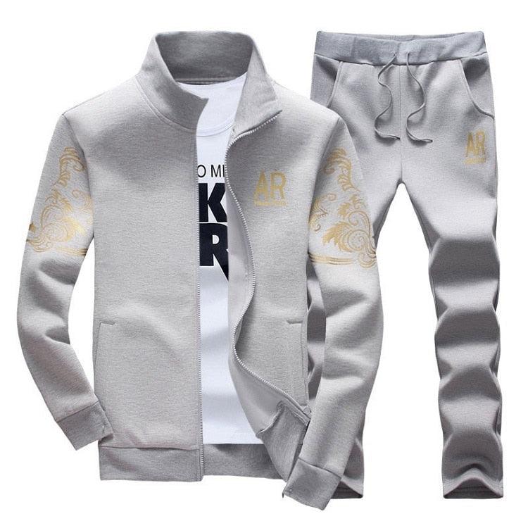 Men's Zipper Sweat Suit Set Rose’Mon Retail