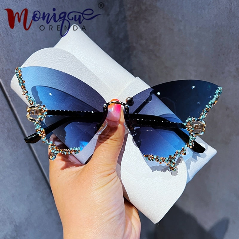 Diamond Butterfly Sunglasses Rose’Mon Retail