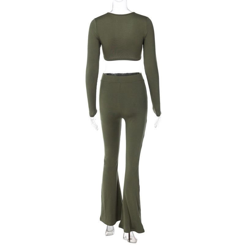 Ribbed Flare Pants Set Rosemond's Retail