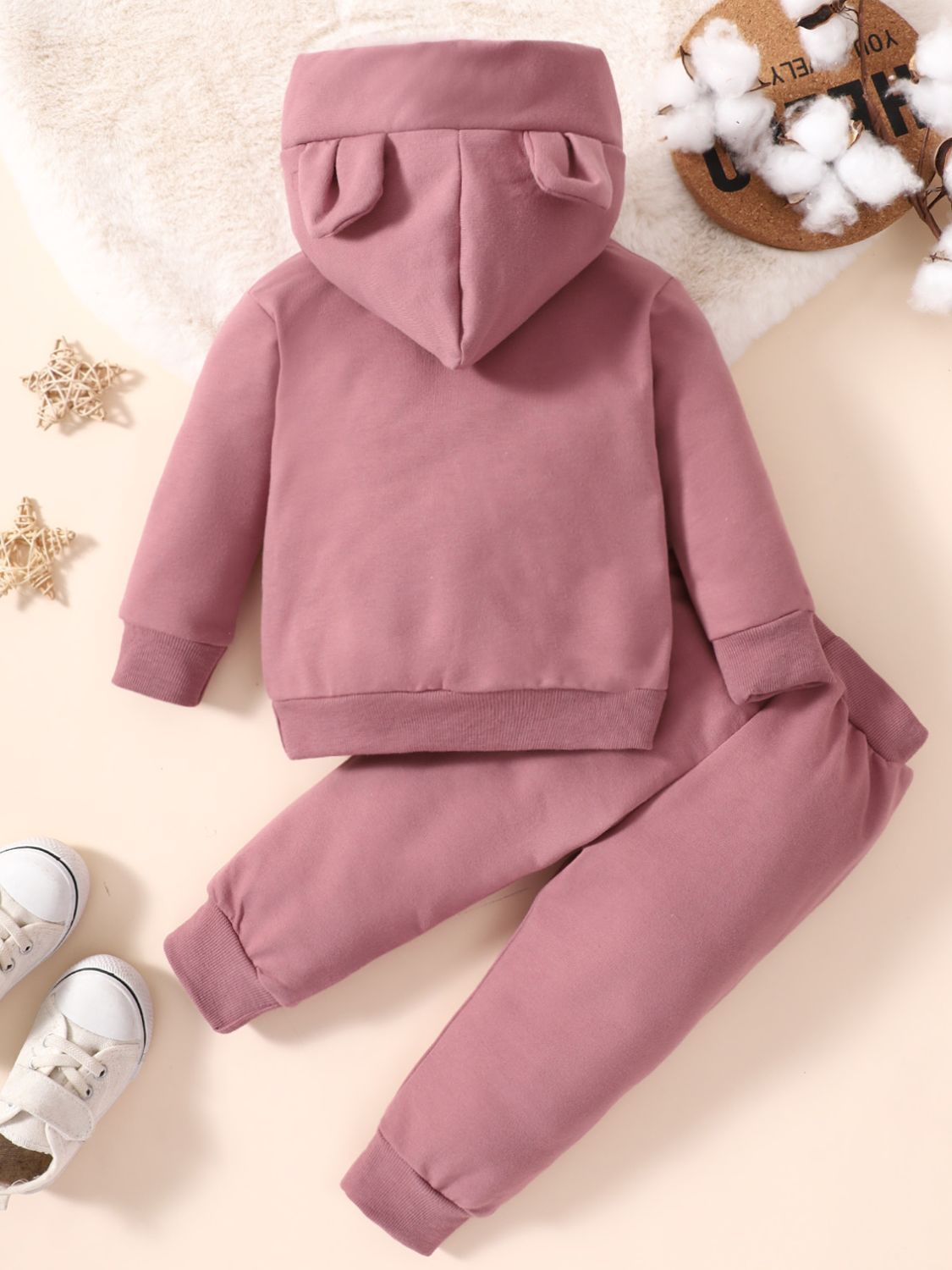 Kids Long Sleeve Hoodie and Joggers Set Trendsi