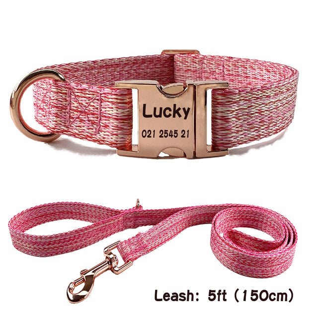 Personalized Nylon Dog Collar - Rose’Mon Retail