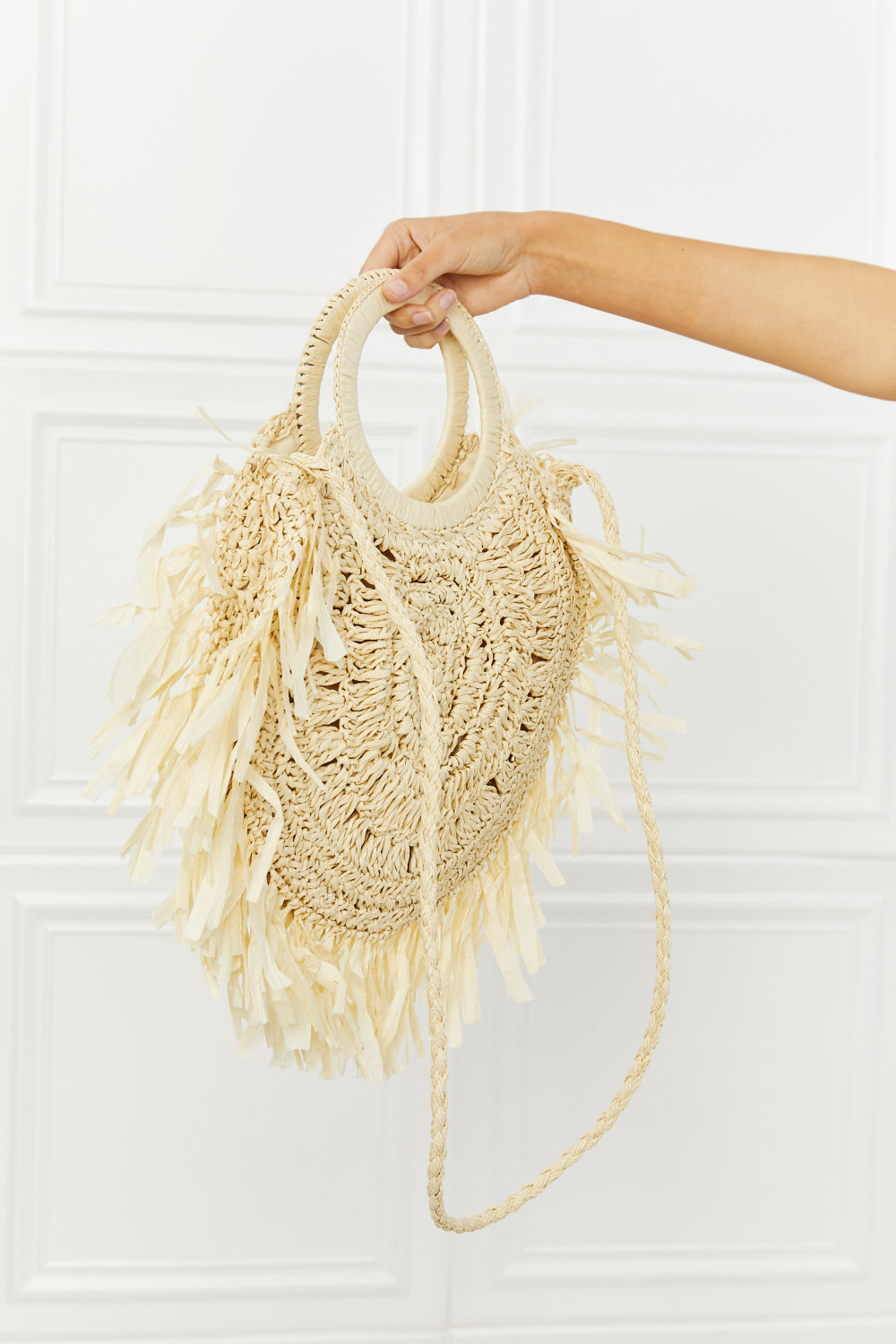 Fame Found My Paradise Straw Handbag Trendsi