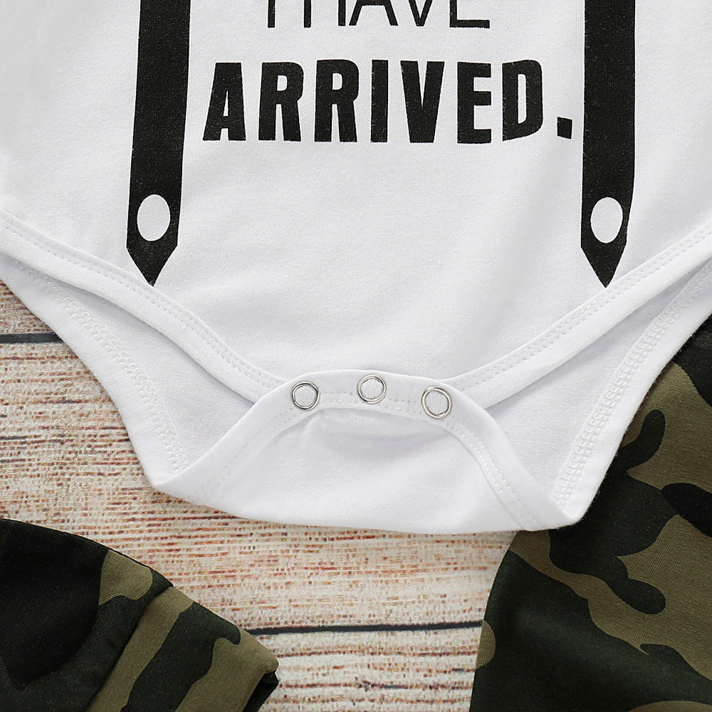 Cute 3PCS Set Newborn Baby Boy Clothes Rose’Mon Retail
