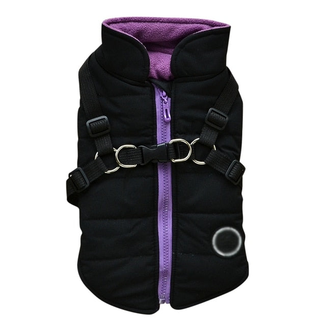 Waterproof Pet Coat With Harness - Rose’Mon Retail