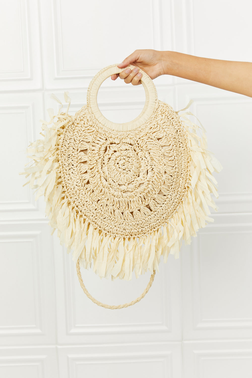 Fame Found My Paradise Straw Handbag Trendsi