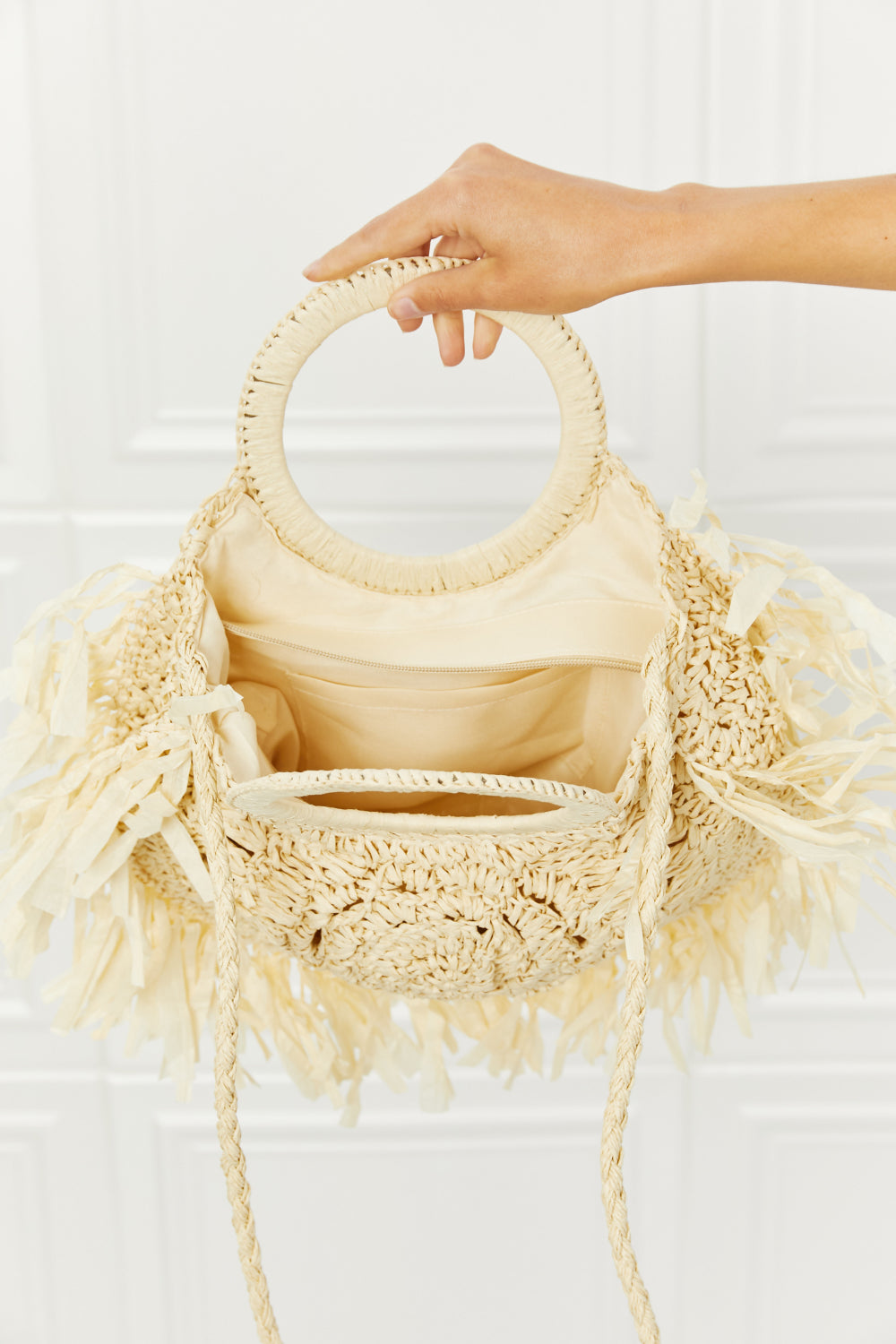 Fame Found My Paradise Straw Handbag Trendsi