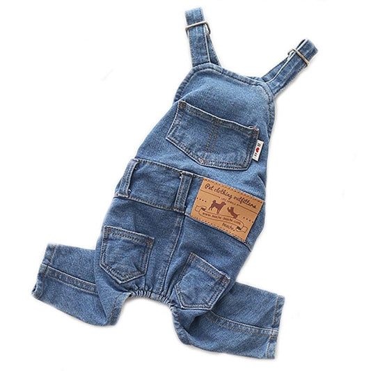 Blue Jeans Dog Overalls Rose’Mon Retail