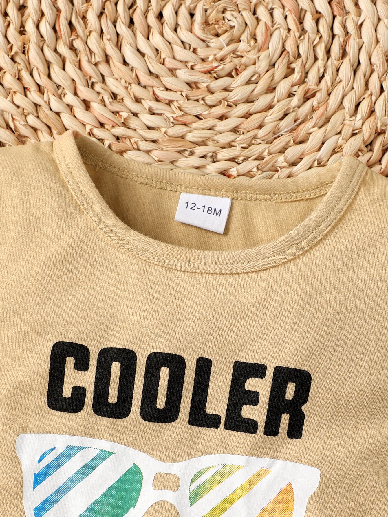 Boys COOLER VERSION OF DAD Tee and Shorts Set Trendsi