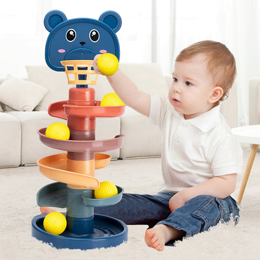 Baby Toys Rolling Ball Pile Tower Rose’Mon Retail