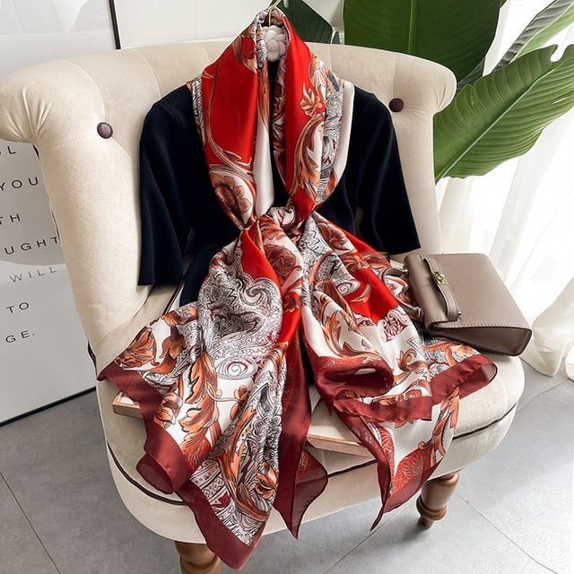 Luxury Silk Scarf - Rose’Mon Retail