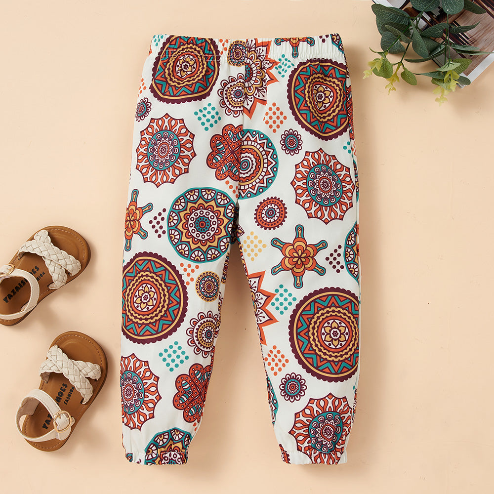 Printed Halter Neck Top and Pants Set Trendsi