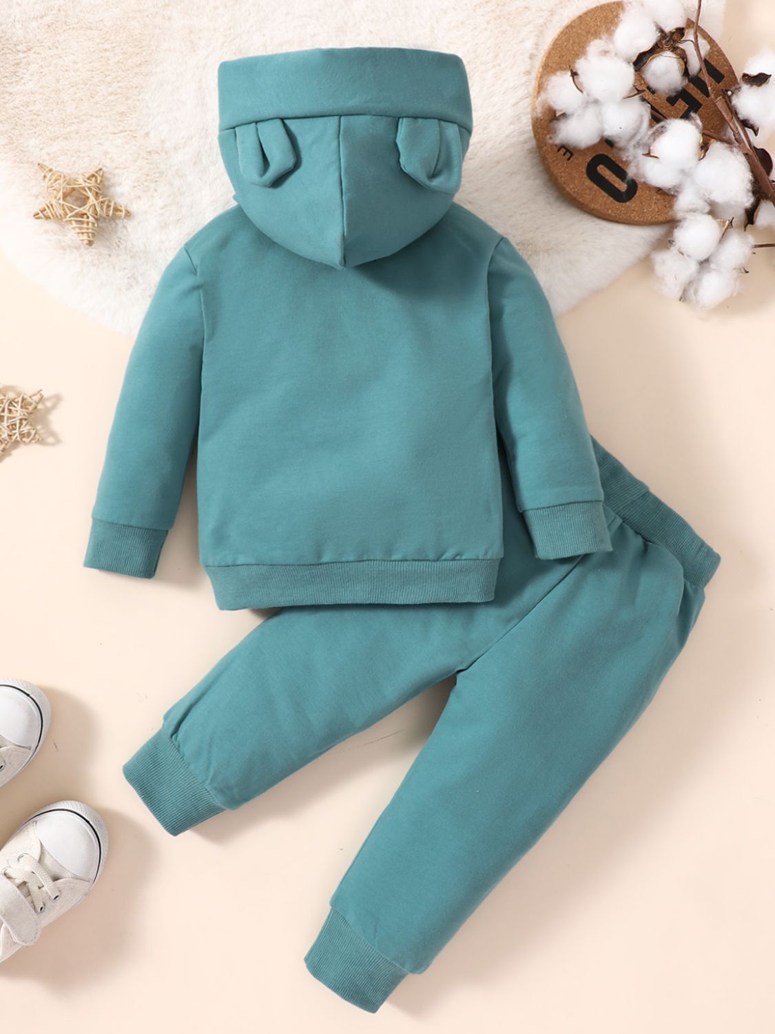 Kids Long Sleeve Hoodie and Joggers Set Trendsi