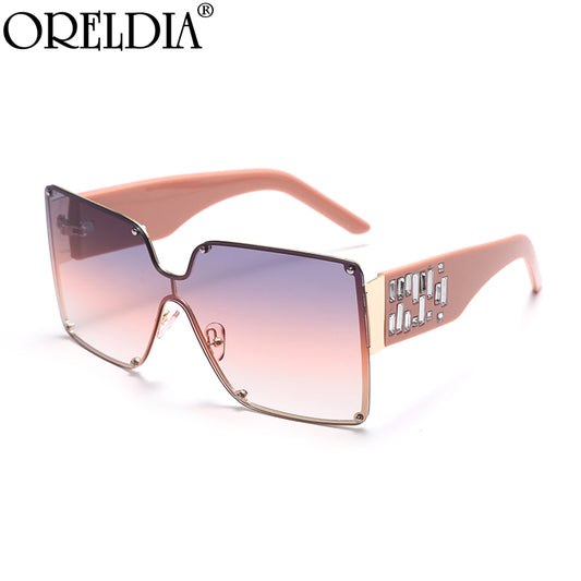 Oversized Rimless Sunglasses - Rose’Mon Retail