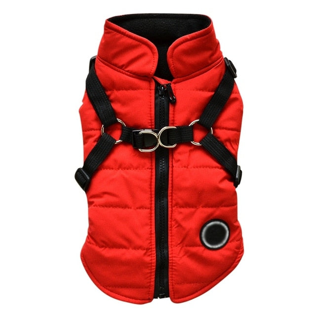 Waterproof Pet Coat With Harness - Rose’Mon Retail