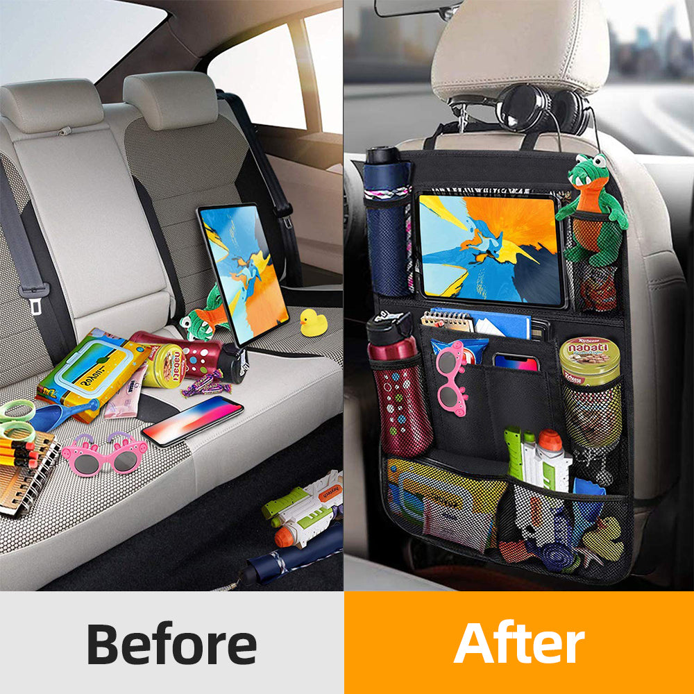 Car Backseat Organizer with Touch Screen Tablet Holder Rosemond's Retail