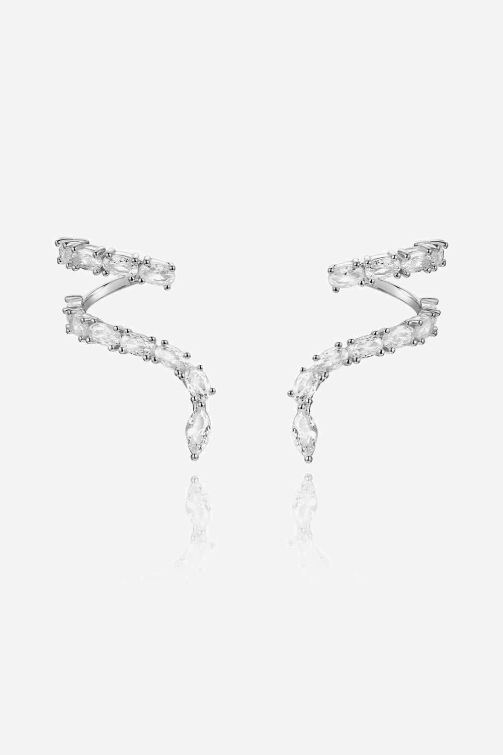 Zircon 925 Sterling Silver Earrings Trendsi