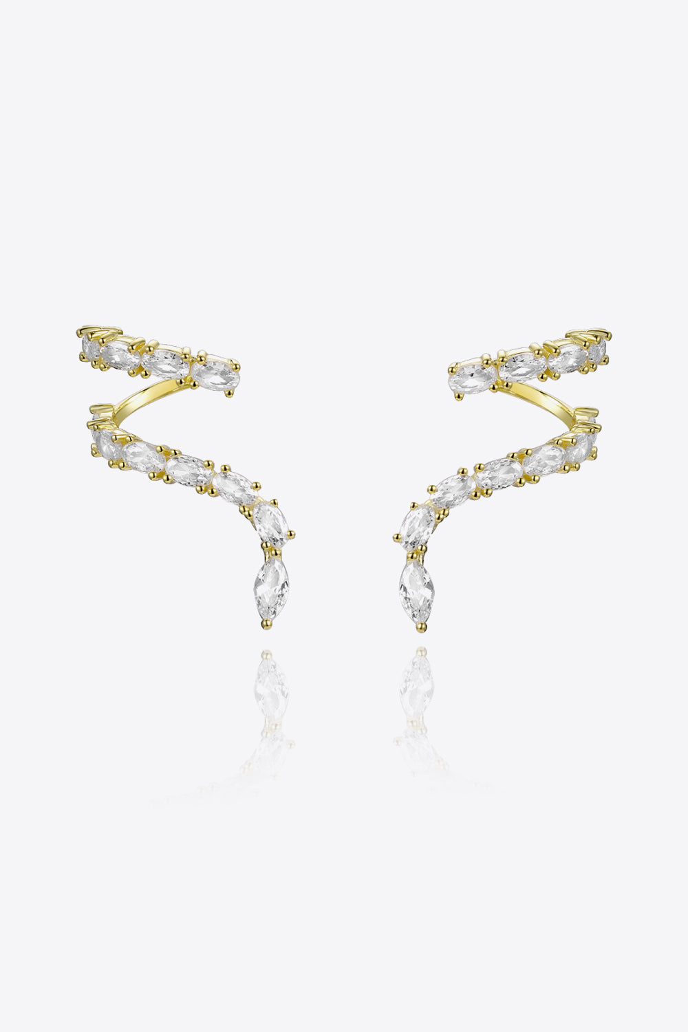 Zircon 925 Sterling Silver Earrings Trendsi