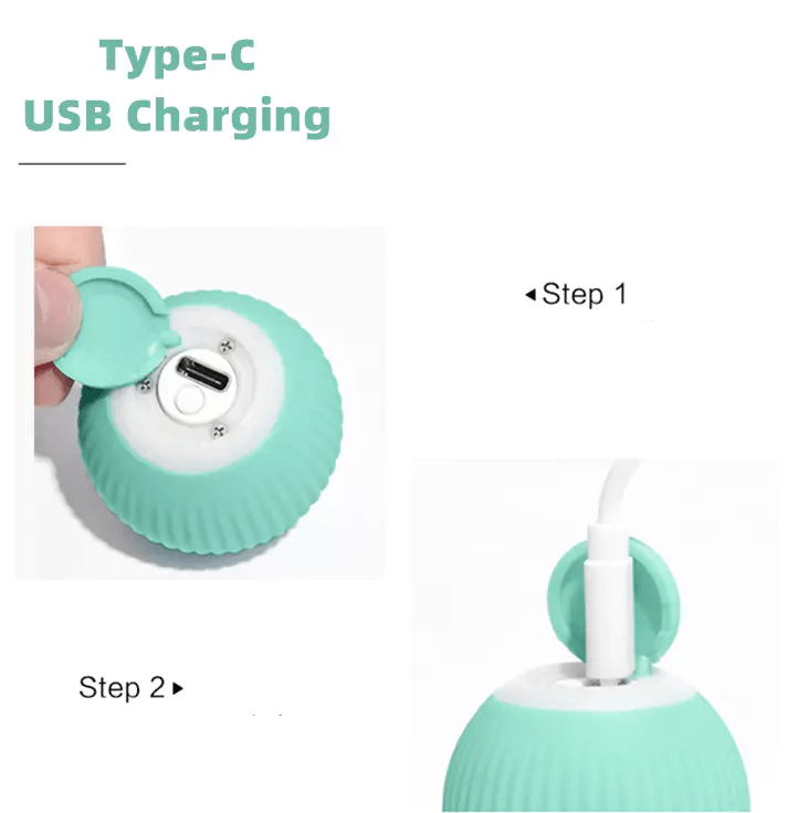 Smart Cat Ball Toys USB Charging - Rose’Mon Retail