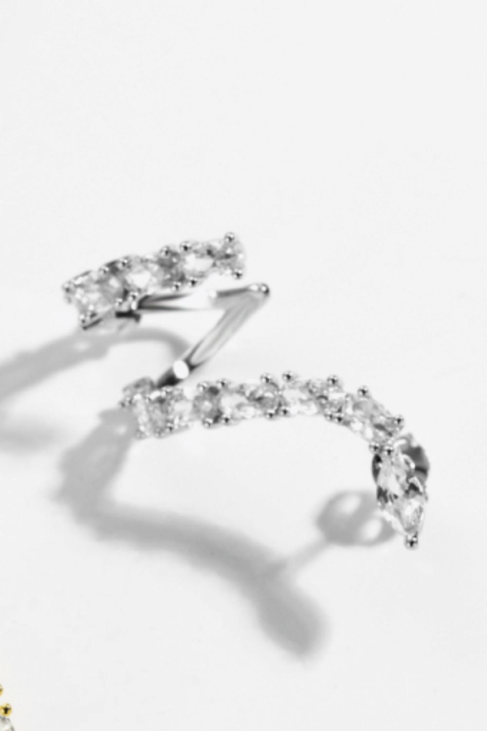 Zircon 925 Sterling Silver Earrings Trendsi