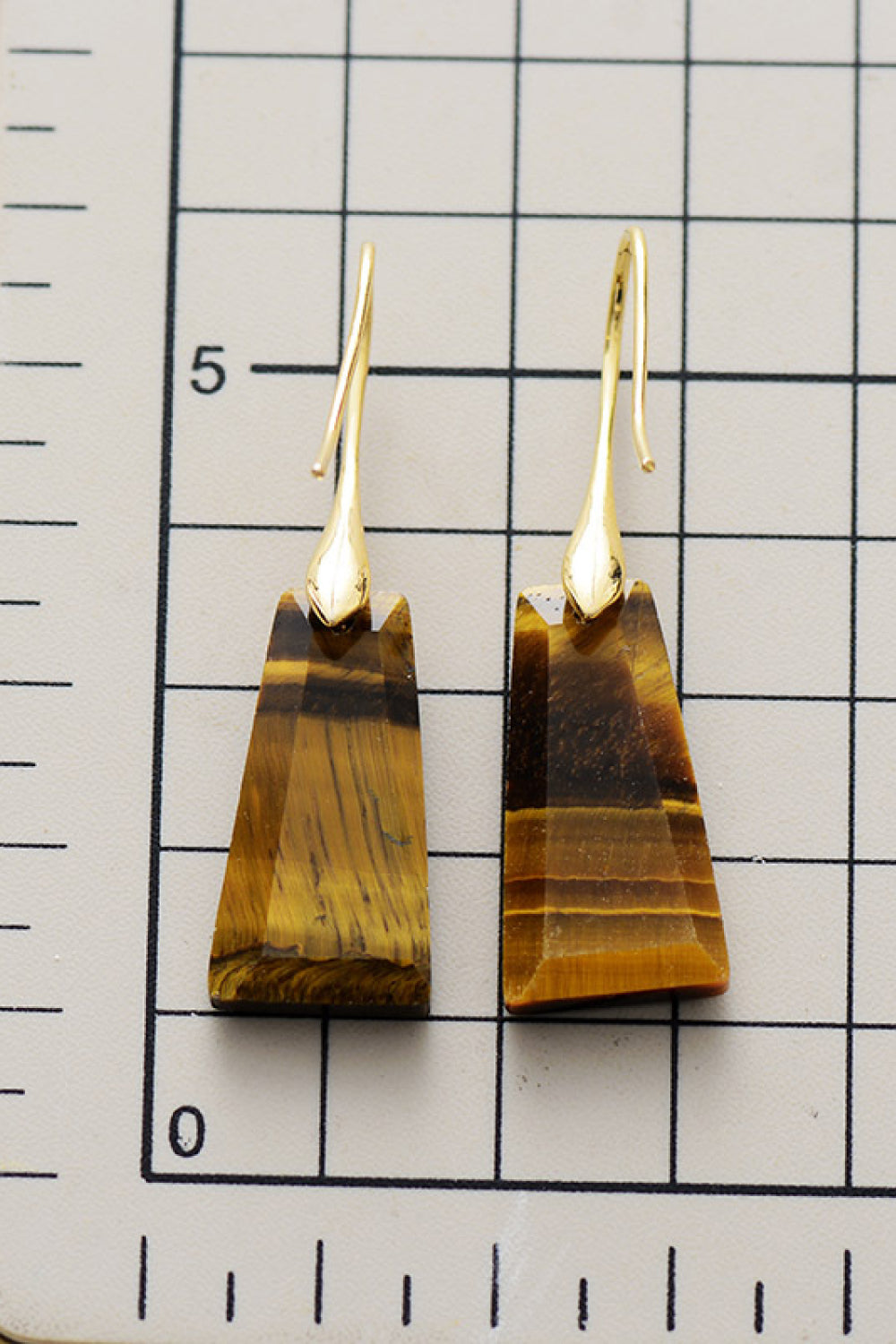 Handmade Geometrical Shape Natural Stone Dangle Earrings Trendsi